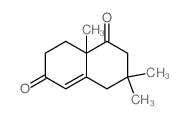 1,6(2H,7H)-Naphthalenedione,3,4,8,8a-tetrahydro-3,3,8a-trimethyl-结构式