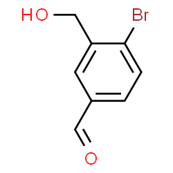 4-Bromo-3-(hydroxymethyl)benzaldehyde Structure