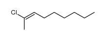 (E)-2-chloro-non-2-ene Structure