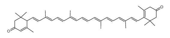 3,3'-dioxo-trans-α-carotene Structure