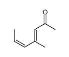 4-methylhepta-3,5-dien-2-one Structure