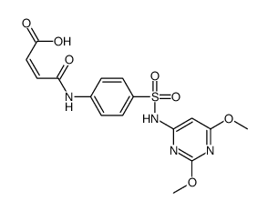 4-[4-[(2,6-dimethoxypyrimidin-4-yl)sulfamoyl]anilino]-4-oxobut-2-enoic acid Structure