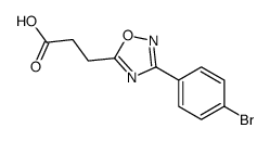 3-[3-(4-Bromophenyl)-1,2,4-oxadiazol-5-yl]propanoic acid结构式