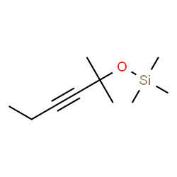 [(1,1-二甲基-2-戊炔基)氧基]三甲基硅烷结构式