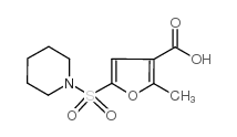 2-甲基-5-(哌啶磺酰基)-3-糠酸结构式