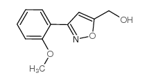 [3-(2-甲氧基苯基)异噁唑-5-基]甲醇结构式