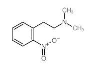 N,N-dimethyl-2-(2-nitrophenyl)ethanamine结构式