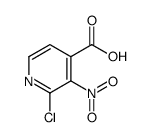 2-氯-3-硝基-4-吡啶羧酸结构式