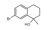 7-bromo-1-methyl-1,2,3,4-tetrahydronaphthalen-1-ol结构式