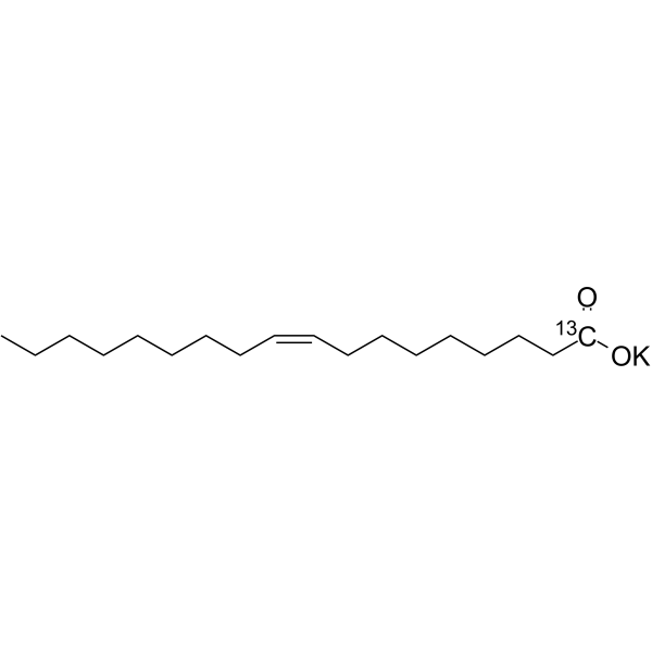 Oleic acid-13C potassium Structure