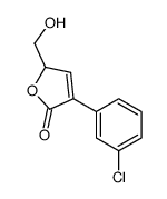 3-(3-Chlorophenyl)-5-(hydroxymethyl)-2(5H)-furanone结构式