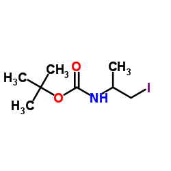 tert-butyl (1-iodopropan-2-yl)carbamate结构式