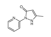 5-甲基-2-吡啶-2-基-1,2-二氢-吡唑-3-酮结构式