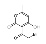 3-(Bromoacetyl)-4-hydroxy-6-methyl-2H-pyran-2-one结构式