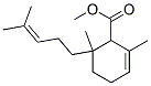 2,6-Dimethyl-6-(4-methyl-3-pentenyl)-2-cyclohexene-1-carboxylic acid methyl ester结构式
