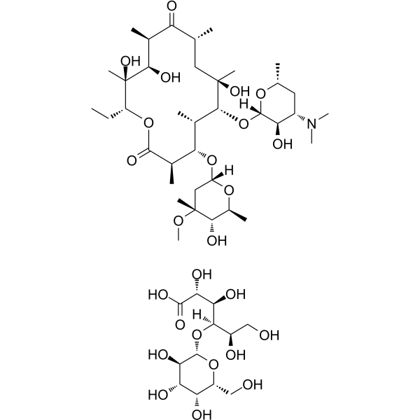 乳糖酸阿奇霉素结构式