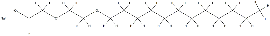 月桂醇聚醚-4 羧酸钠结构式