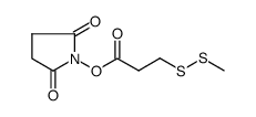 3-(methyldisulfanyl)propanoic acid N-hydroxysuccinimide ester Structure
