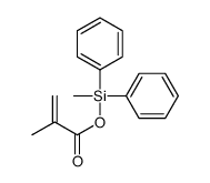 [methyl(diphenyl)silyl] 2-methylprop-2-enoate结构式
