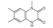 1,6,7-trimethyl-2,3-dioxo-1,2,3,4-tetrahydroquinoxaline结构式