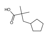 3-cyclopentyl-2,2-dimethylpropanoic acid结构式