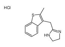 4,5-二氢-2-[(2-甲基苯并硝基苯[b]噻吩)甲基]-1H-咪唑盐酸盐结构式