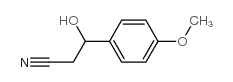 3-hydroxy-3-(4-methoxyphenyl)propanenitrile结构式