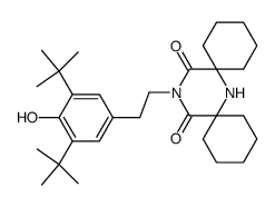 15-(3,5-di-tert-butyl-4-hydroxy-phenethyl)-7,15-diaza-dispiro[5.1.5.3]hexadecane-14,16-dione Structure