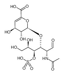 UNSATURATED CHONDROITIN DISACCHARIDE 4-S SODIUM structure