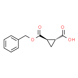 Rel-(1R,2R)-2-((benzyloxy)carbonyl)cyclopropane-1-carboxylic acid Structure