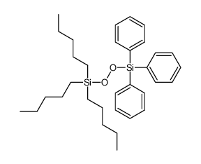 tripentyl(triphenylsilylperoxy)silane Structure