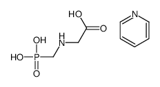 2-(phosphonomethylamino)acetic acid,pyridine Structure