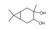 3,7,7-trimethylbicyclo[4.1.0]heptane-3,4-diol结构式