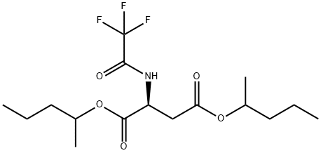 N-(Trifluoroacetyl)-L-aspartic acid bis(1-methylbutyl) ester结构式