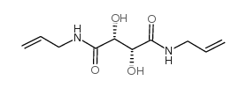 (+)-N,N'-二烯丙基-L-酒石酸二酰胺结构式