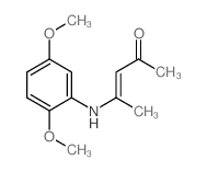 (E)-4-[(2,5-dimethoxyphenyl)amino]pent-3-en-2-one Structure