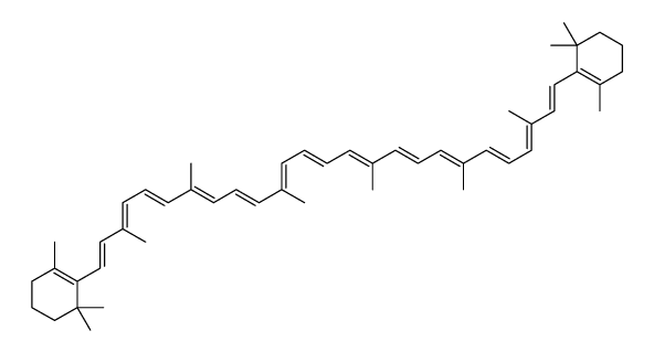 癸酸-β-胡萝卜素结构式