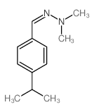 N-methyl-N-[(4-propan-2-ylphenyl)methylideneamino]methanamine结构式