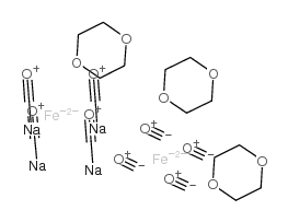 四羰基铁酸二钠盐-二噁烷结构式