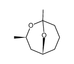 (+)-(1S,3R,5R)-1,3-dimethyl-2,9-dioxabicyclo[3.3.1]nonane结构式