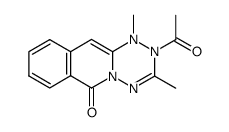 2-acetyl-1,3-dimethyl-1,2-dihydro-[1,2,4,5]tetrazino[2,3-b]isoquinolin-6-one Structure