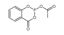 2-acetoxy-4-oxo-5,6-benzo-1,3,2-dioxaphosphorinane结构式