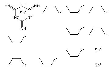 2-N,4-N,6-N-tris(tributylstannyl)-1,3,5-triazine-2,4,6-triamine Structure