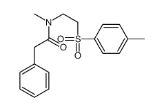 N-methyl-N-[2-(4-methylphenyl)sulfonylethyl]-2-phenylacetamide Structure