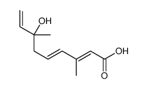 7-hydroxy-3,7-dimethylnona-2,4,8-trienoic acid结构式