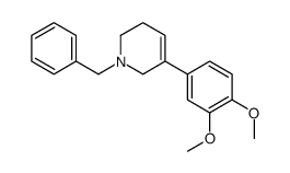 1-benzyl-5-(3,4-dimethoxyphenyl)-3,6-dihydro-2H-pyridine结构式