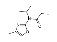 N-(4-methyl-1,3-oxazol-2-yl)-N-propan-2-ylpropanamide结构式