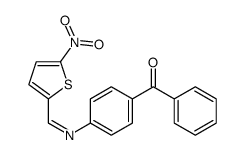 [4-[(5-nitrothiophen-2-yl)methylideneamino]phenyl]-phenylmethanone结构式