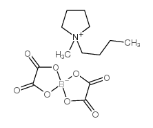 1-butyl-1-methylpyrrolidinium bis[oxalato(2-)]borate结构式