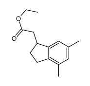 ethyl 2-(4,6-dimethyl-2,3-dihydro-1H-inden-1-yl)acetate Structure